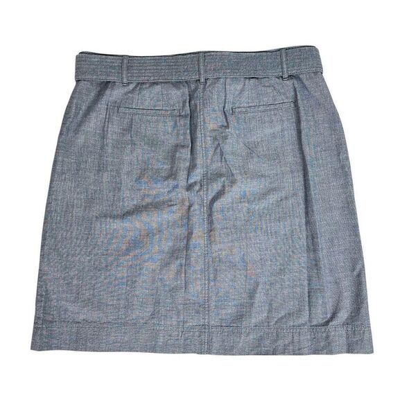 Talbots Tie Waist Utility Skirt size 16 Chambray - Picture 7 of 8